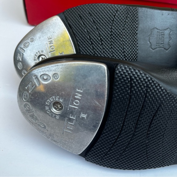 CG09 Capezio Premiere Black Leather Tap Shoes Women’s 4.5 Fit Child 2-2.5 New - Picture 7 of 14